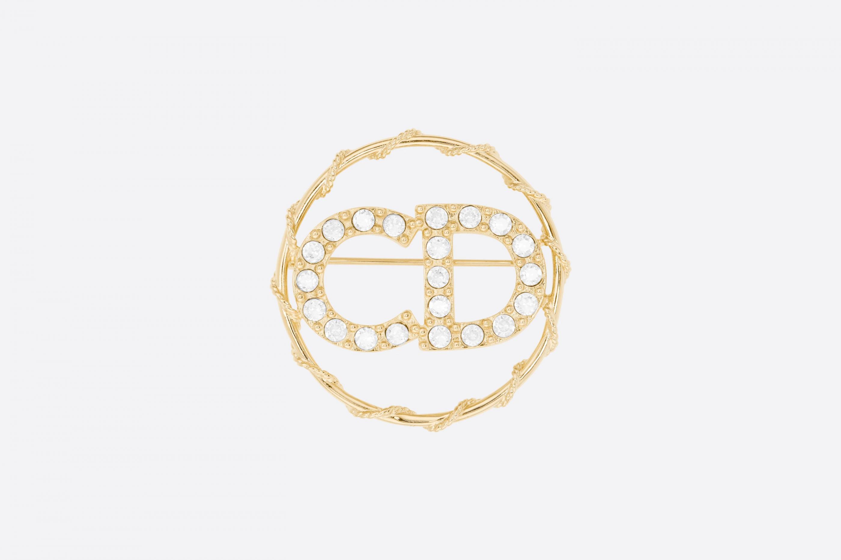 Brooches & Accessories | Dior Womens Clair D Lune Brooch Gold-Finish Metal  And White Crystals ~ Antoniaweir