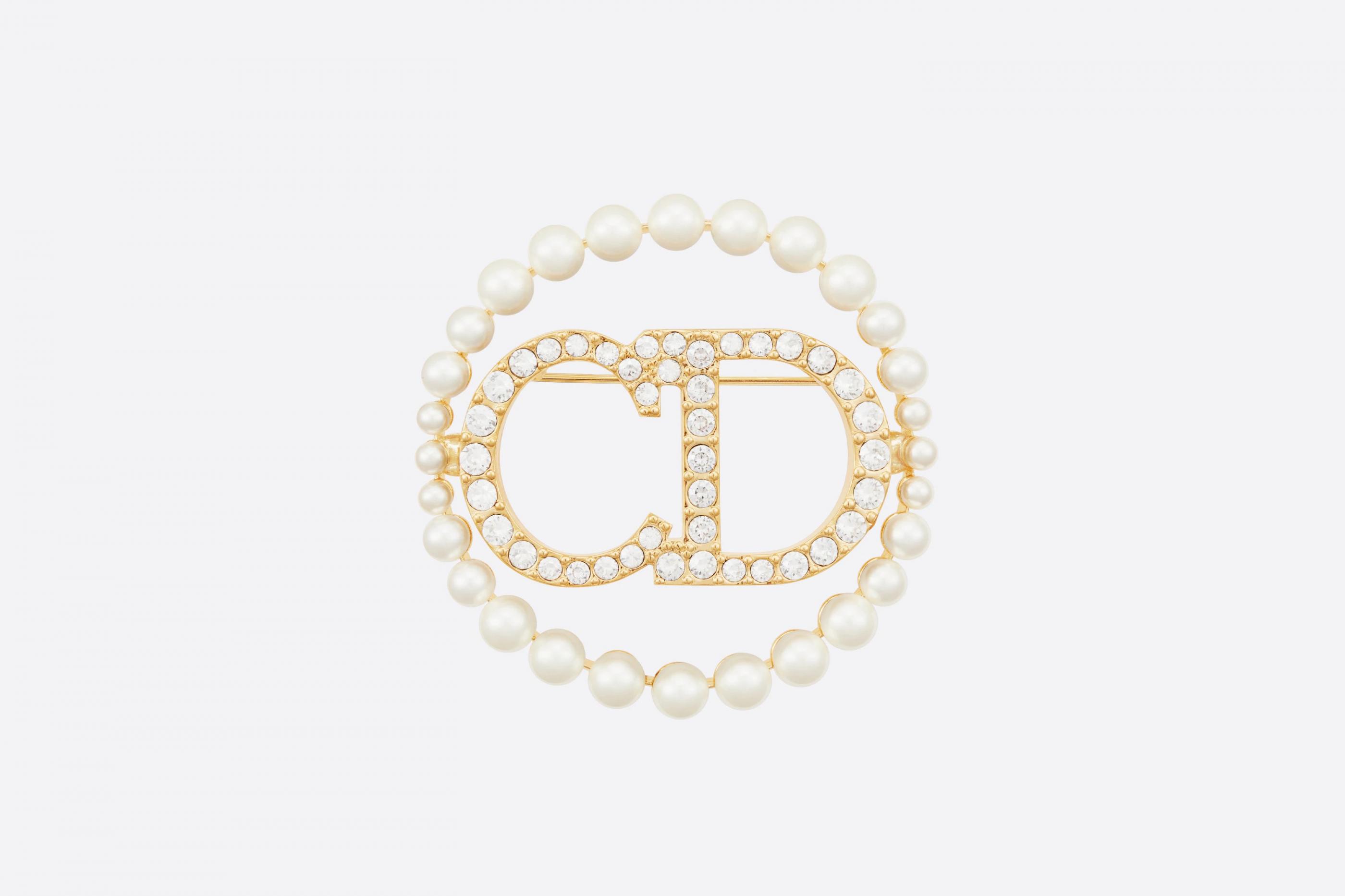 Brooches & Accessories | Dior Womens Clair D Lune Brooch Gold-Finish Metal,  White Resin Pearls And White Crystals ~ Antoniaweir