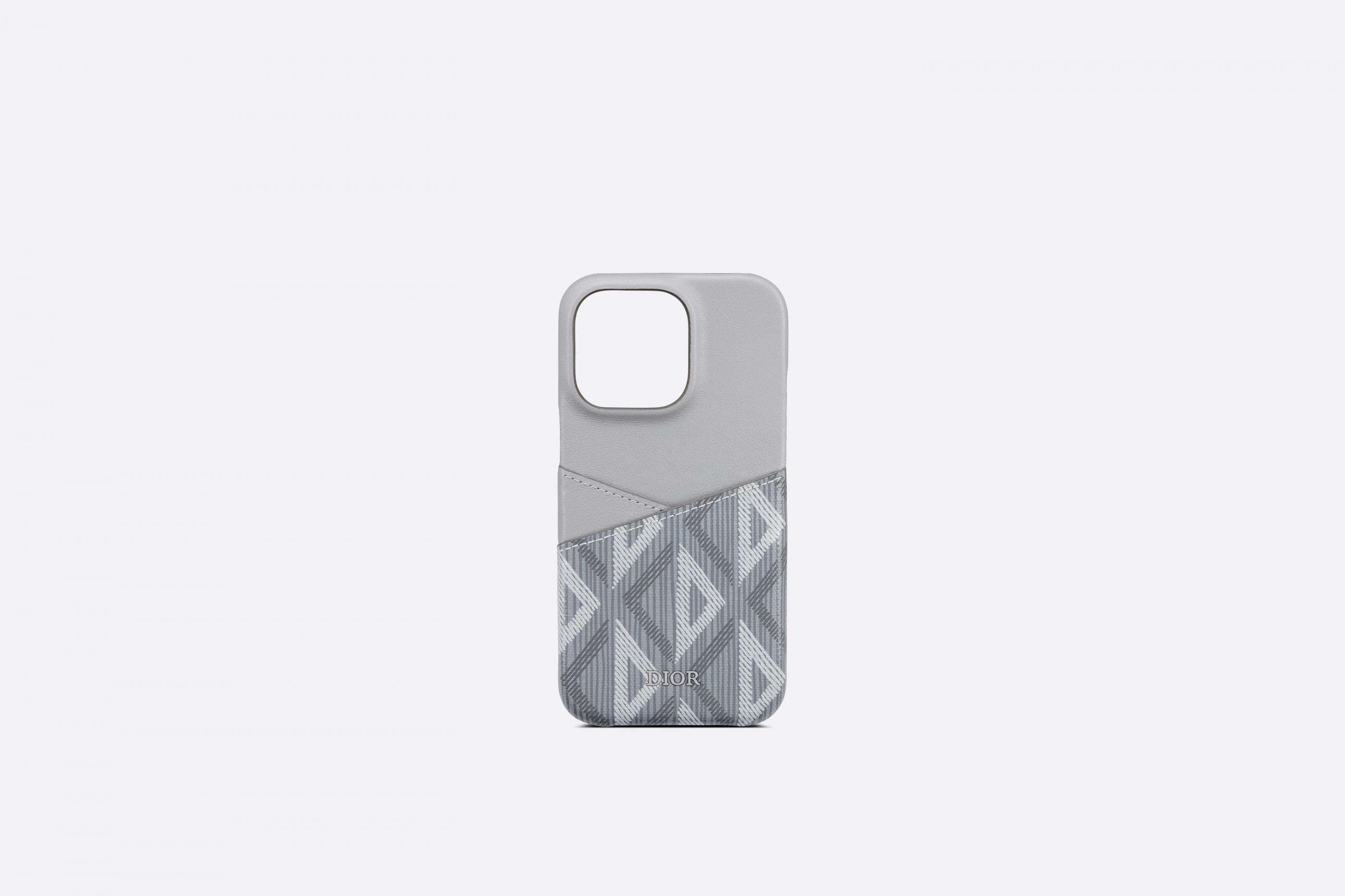 Tech | Dior Mens Cover For Iphone 13 Pro Dior Gray Cd Diamond Canvas And  Smooth Calfskin ~ Antoniaweir
